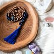 Meditační mala - lazurit a rudraksha