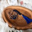 Meditační mala - lazurit a rudraksha