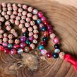 Meditační mala - turmalín a rudraksha