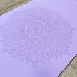 Podložka na cvičení tpe BASIC MANDALA LILA