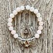 Bracelet FRANGIPANA - rose quartz and crystal