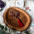 Meditační mala - turmalín a rudraksha