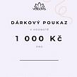 Dárkový poukaz v hodnotě 1000 Kč