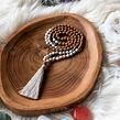 Meditační mala - magnezit a rudraksha