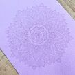 Podložka na cvičení tpe BASIC MANDALA LILA