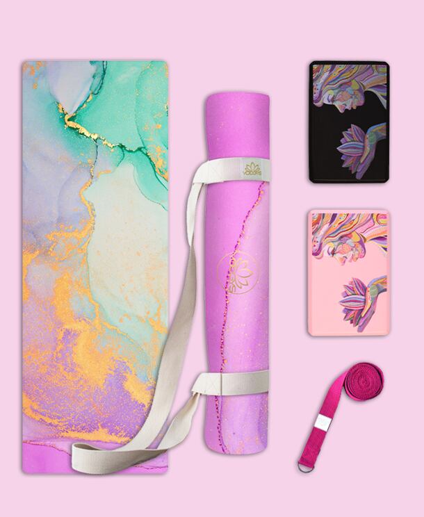 Multipack set s profesionální podložkou a pomůckami na jógu